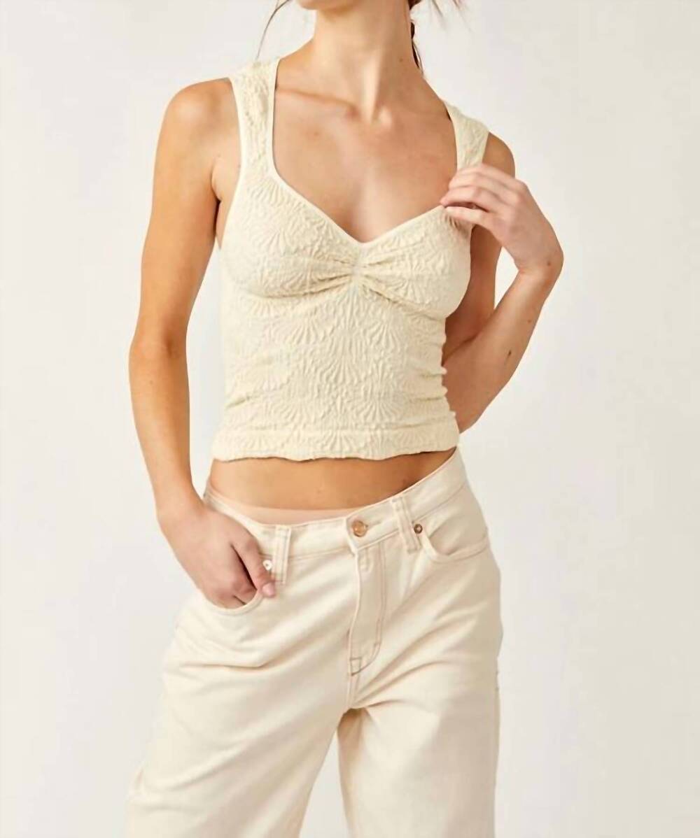 NEW FREE PEOPLE love letter sweetheart camisole in ivory